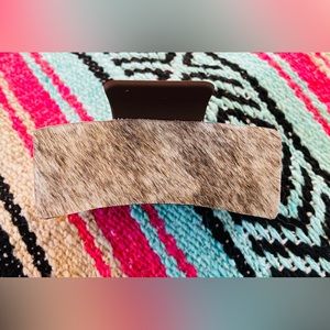 Claw Hair Clip with Cowhide